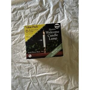 Solid‎ Brass Base Candle Lamp Pack of 6